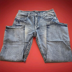True Luck Bootcut Jeans Men Size 34x30 Medium Wash
